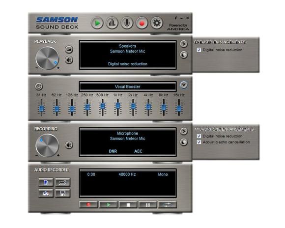 using samson sound deck